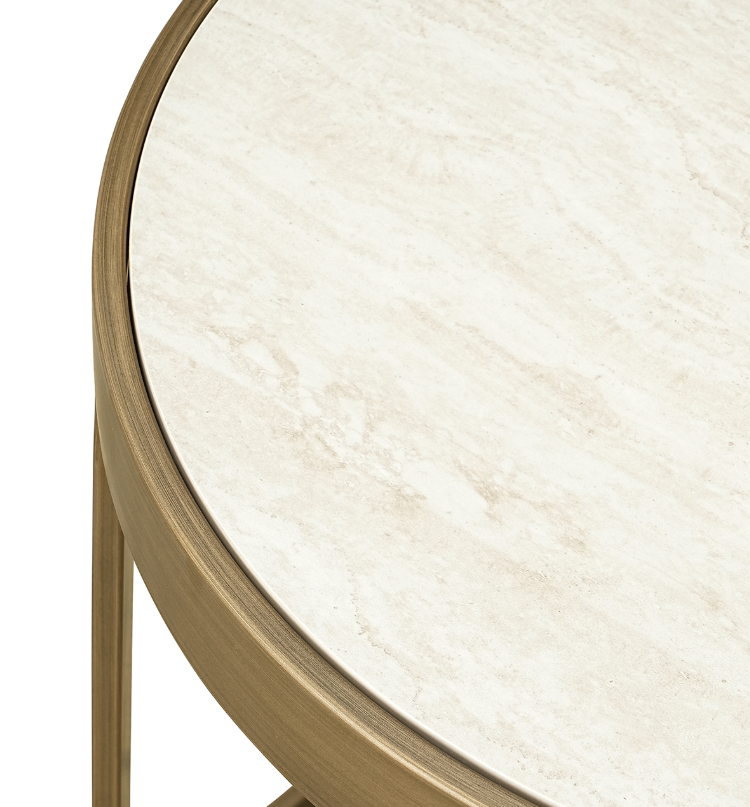 Tina Nest of round side tables white-Renaissance Design Studio