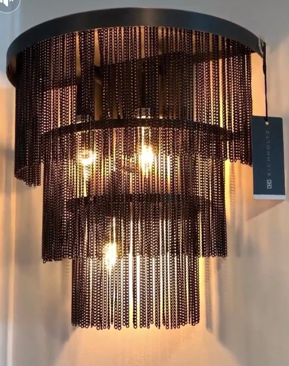 Tissot wall light black bronze by Eichholtz-Renaissance Design Studio