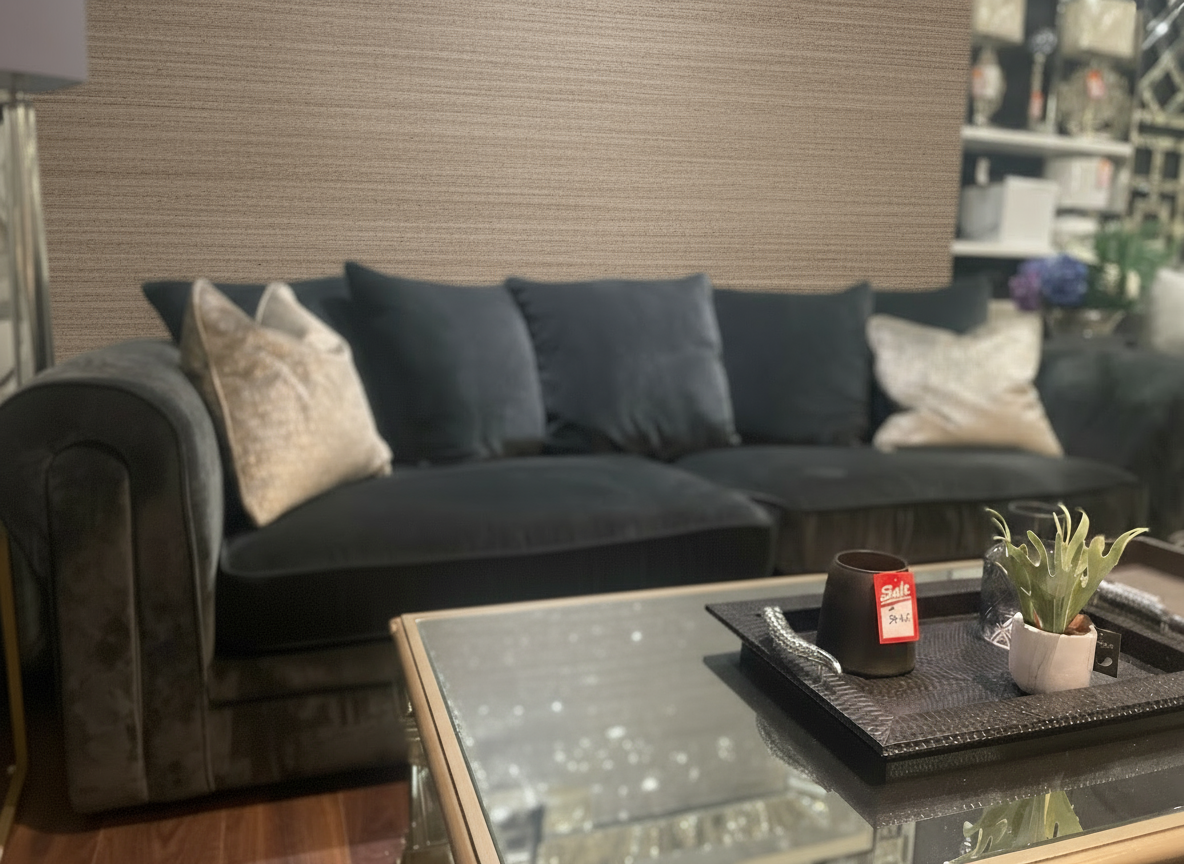 Titan XL 4 seater w SPLIT stunning sofa custom made by Whitemeadow reduced ex display-Renaissance Design Studio