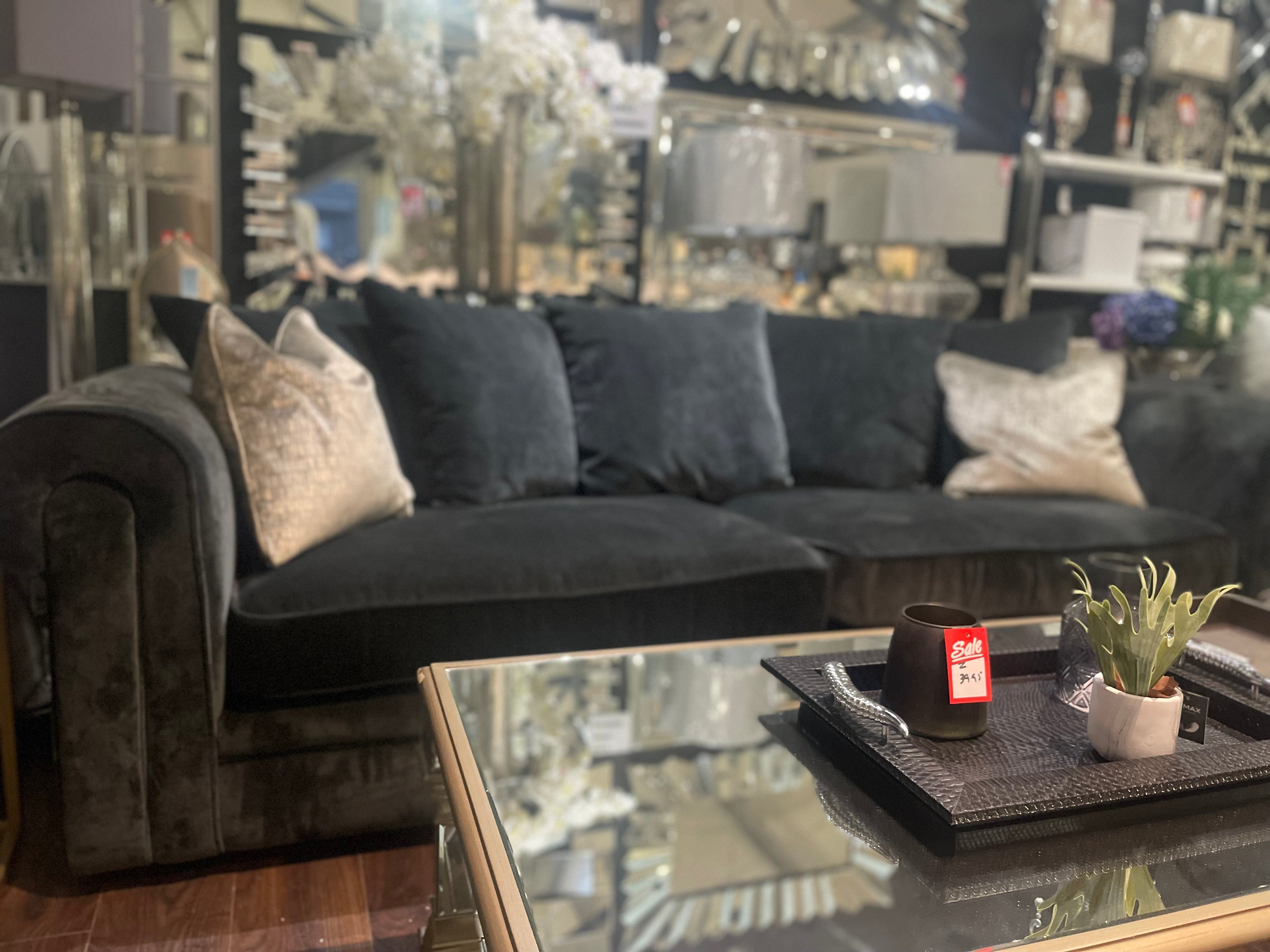 Titan XL 4 seater w SPLIT stunning sofa custom made by Whitemeadow reduced ex display-Renaissance Design Studio