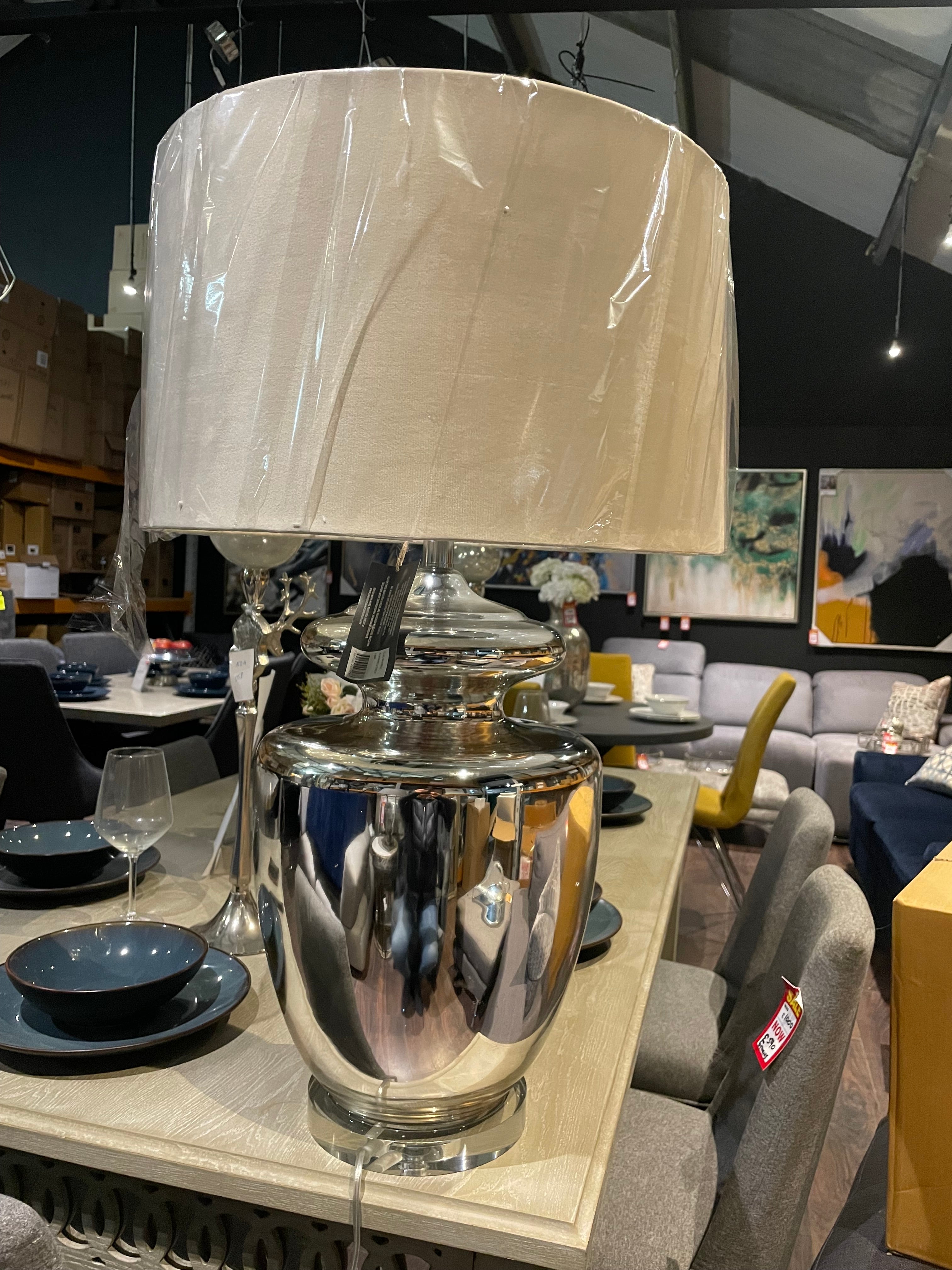 TL XL Maxwell table lamp with cream shade save €100 available instore only-Renaissance Design Studio