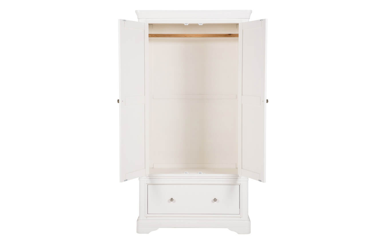 Tory 2 Door 1 Drawer Wardrobe-Renaissance Design Studio