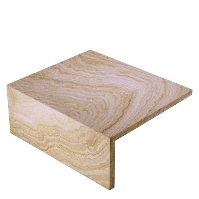 Travertine High and Low Coffee Tables by Eichholtz