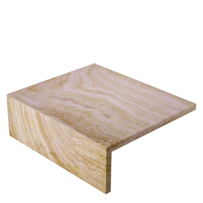 Travertine High and Low Coffee Tables by Eichholtz