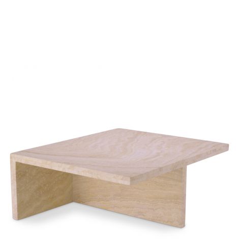 Travertine High and Low Coffee Tables by Eichholtz