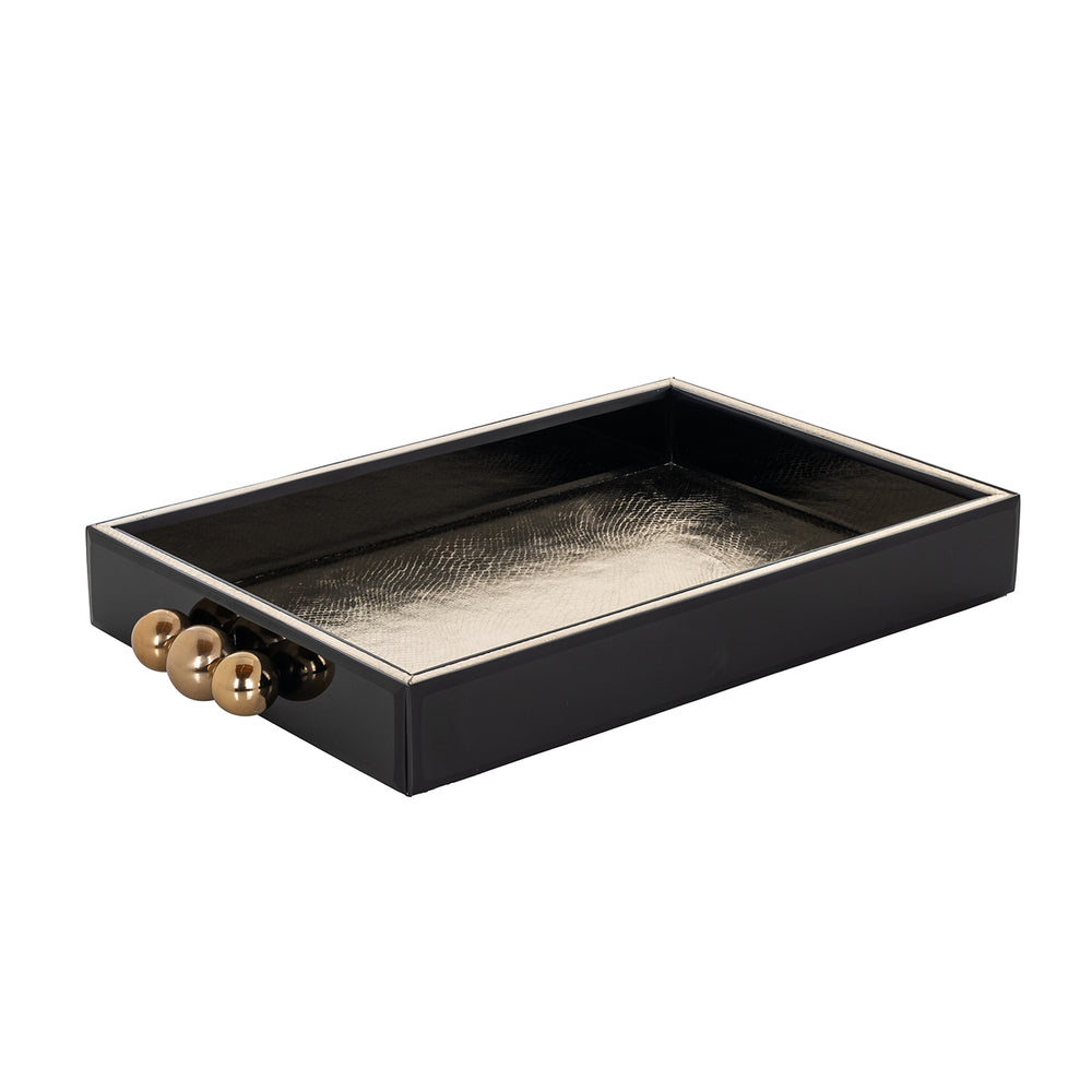 Tray Live Black and Gold
