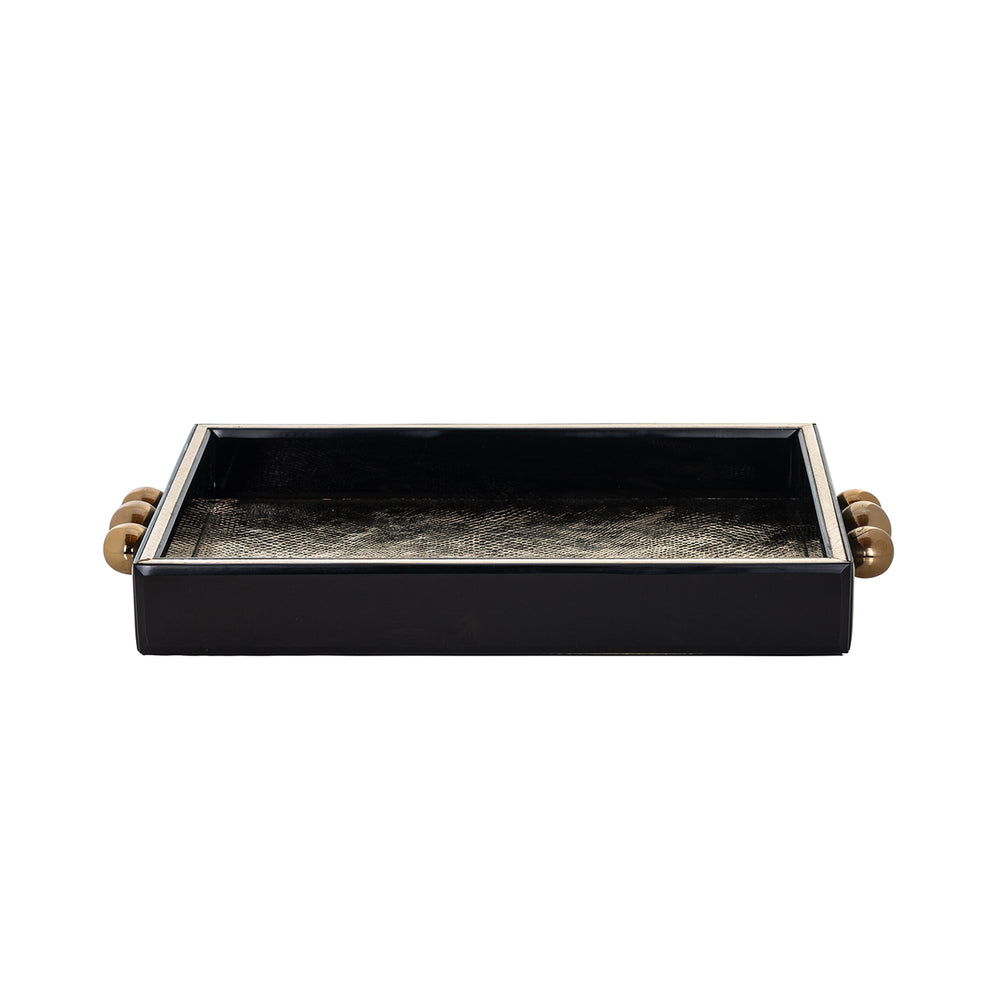 Tray Live Black and Gold