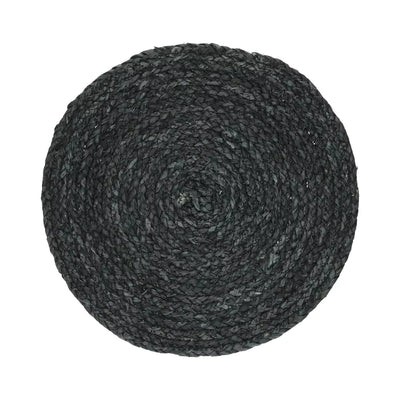TRESSE placemat DIA 38 cm - black