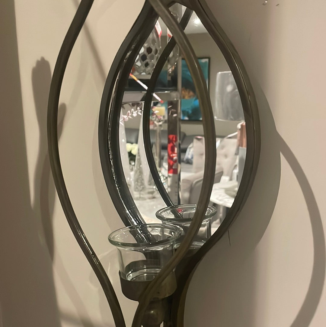 Triple wall sconce reduced to clear-Renaissance Design Studio