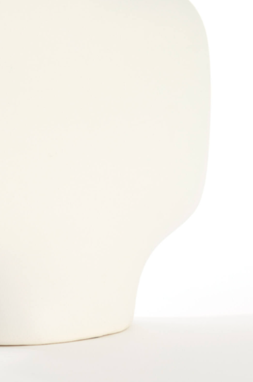Trovo Cream White Ceramic Vase In 2 Sizes-Renaissance Design Studio