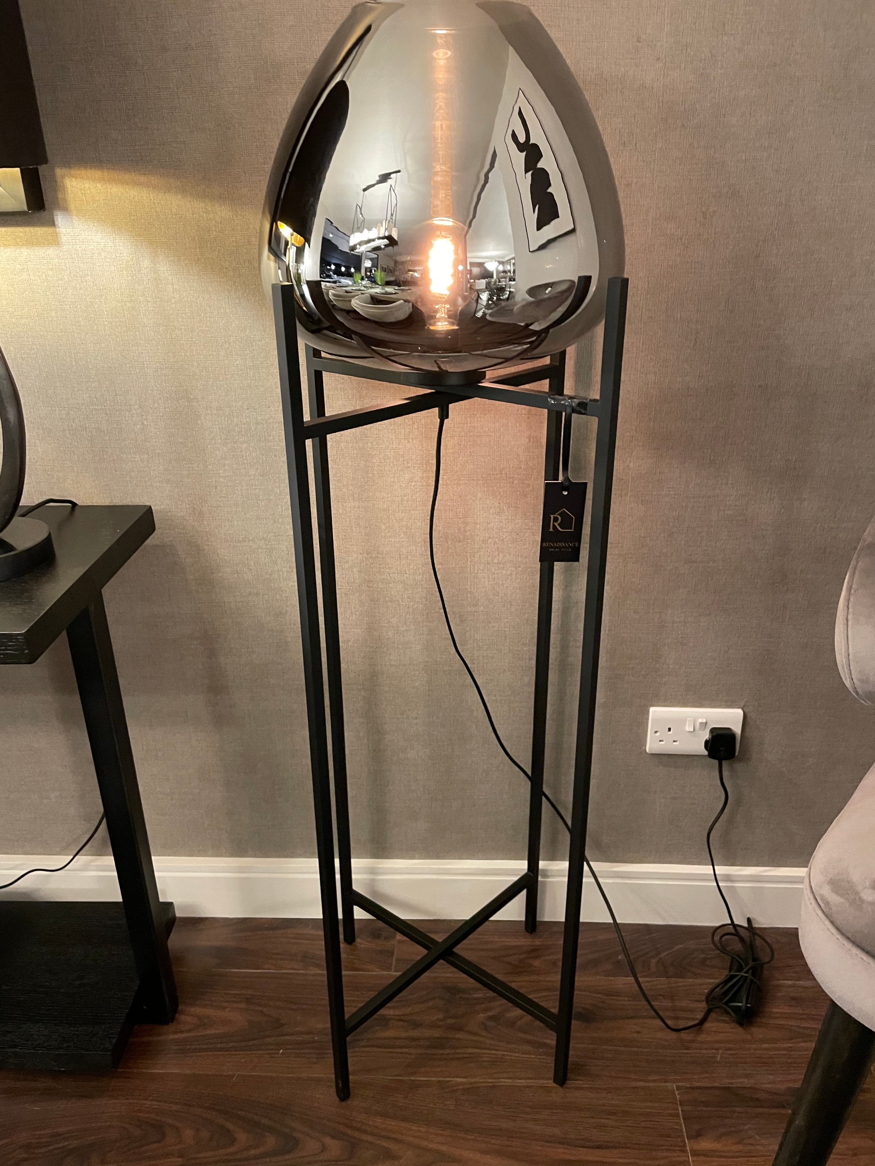 Tulip contemporary Floor Light with glass-Lighting-Renaissance Design Studio