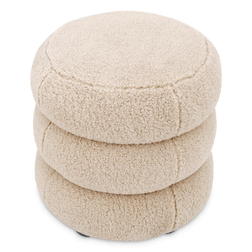 Tulum stool in Brisbane cream by Eichholtz save 40%.
