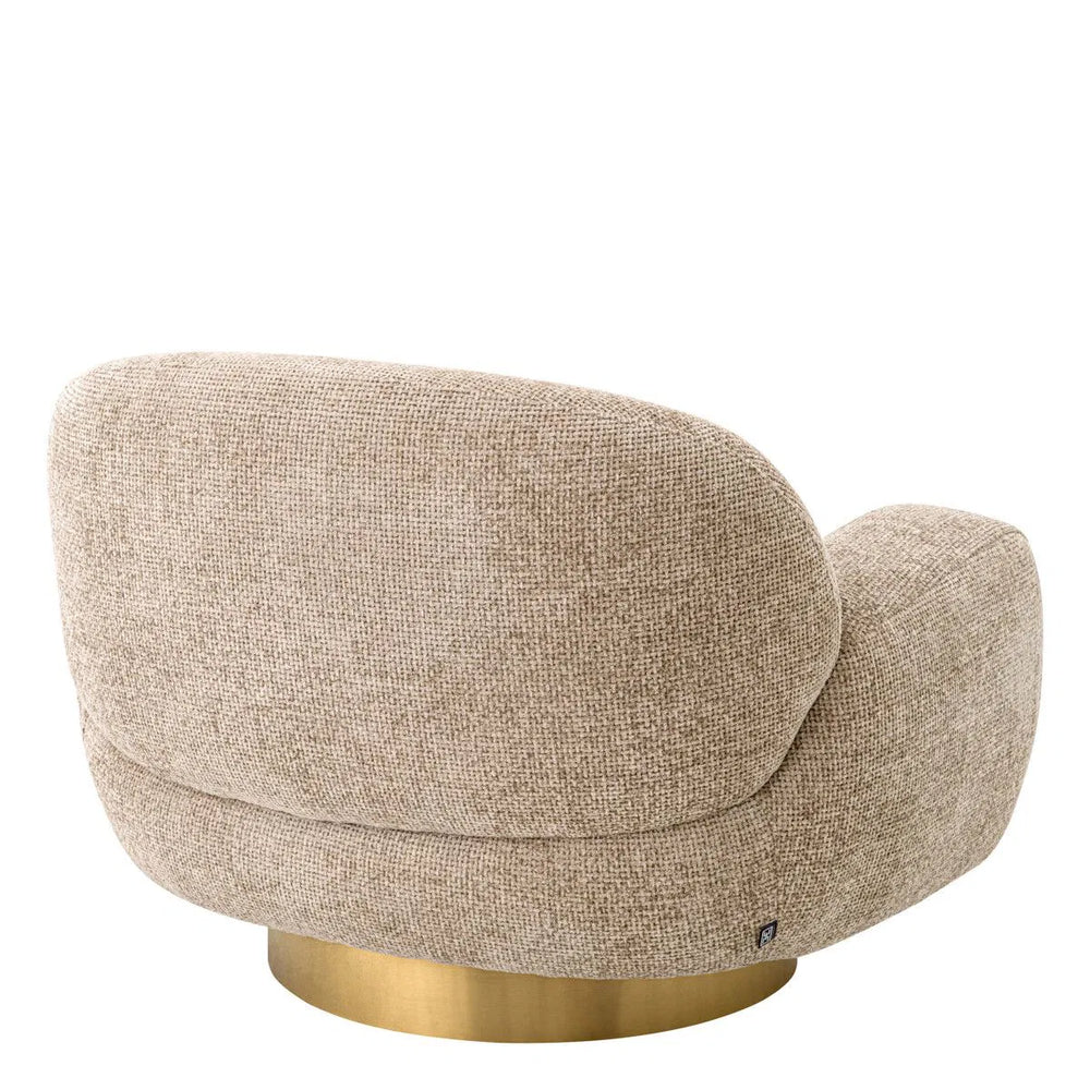 Swivel Chair Udine Lyssa sand by Eichholtz
