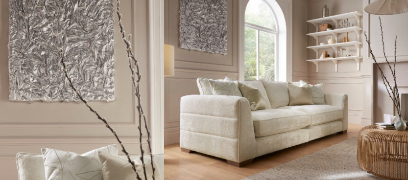 Valentino bespoke sofa collection by Whitemeadow with free scatters made for YOU  AF