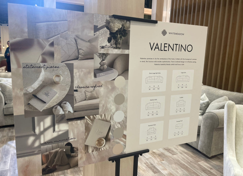 Valentino bespoke sofa collection by Whitemeadow with free scatters made for YOU  AF