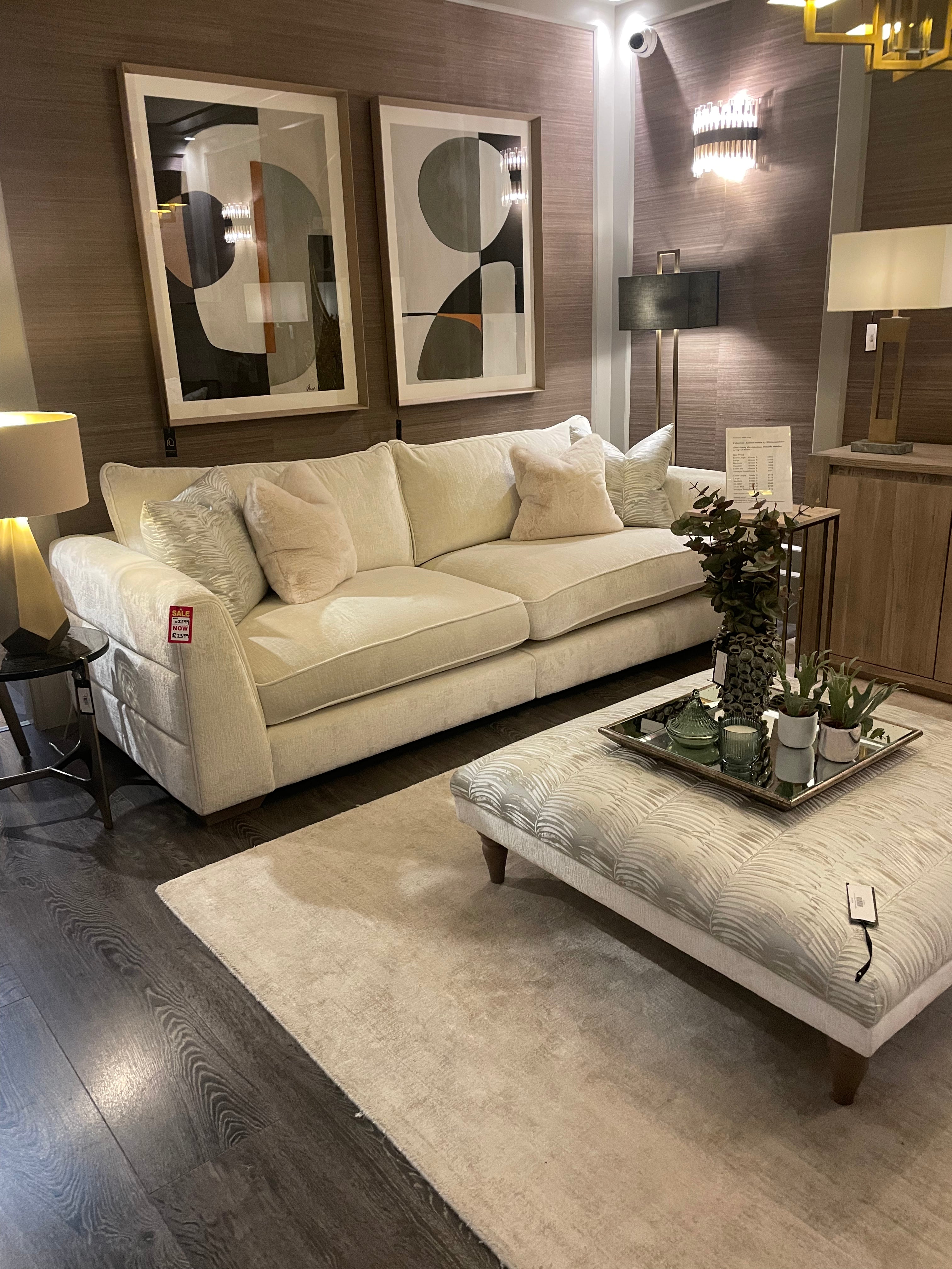 Valentino bespoke sofa collection by Whitemeadow with free scatters made for YOU AF-Renaissance Design Studio