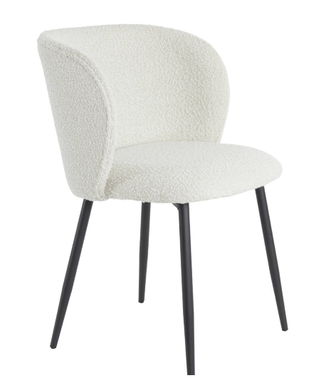 Value Ely Dining Chair Boucle-dining chairs-Renaissance Design Studio