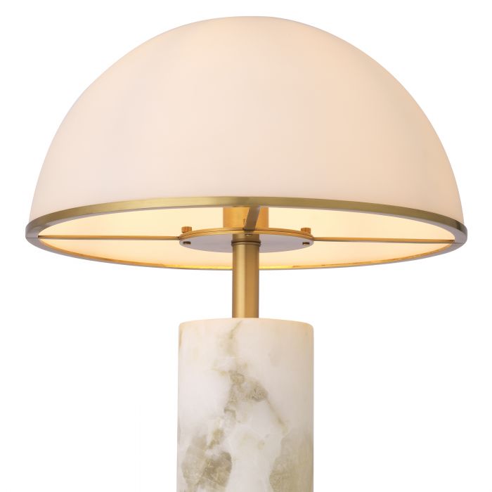 Vaneta table lamp alabaster by Eichholtz-Renaissance Design Studio