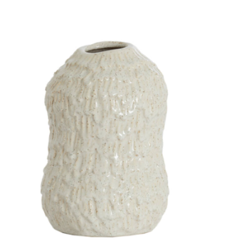 Vase deco Ø13,5x20,5 cm ASOLA ceramics cream-Renaissance Design Studio