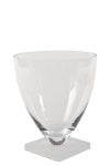 Vase with frosted glass base-Renaissance Design Studio