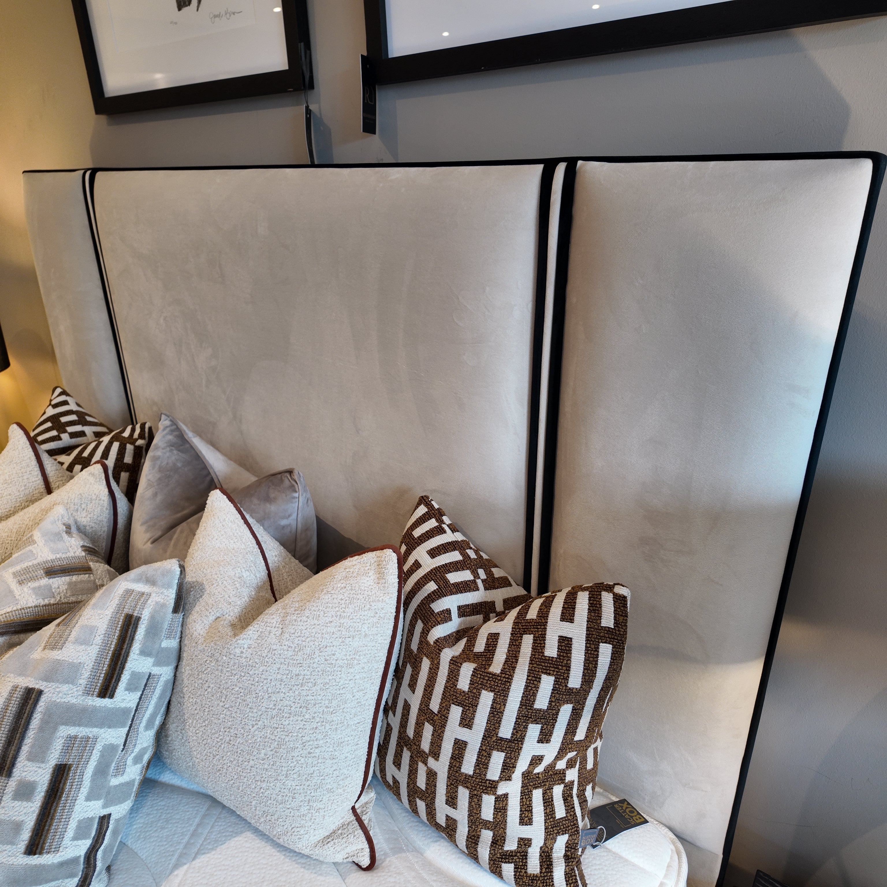 Veda custom made bed and headboard-Renaissance Design Studio