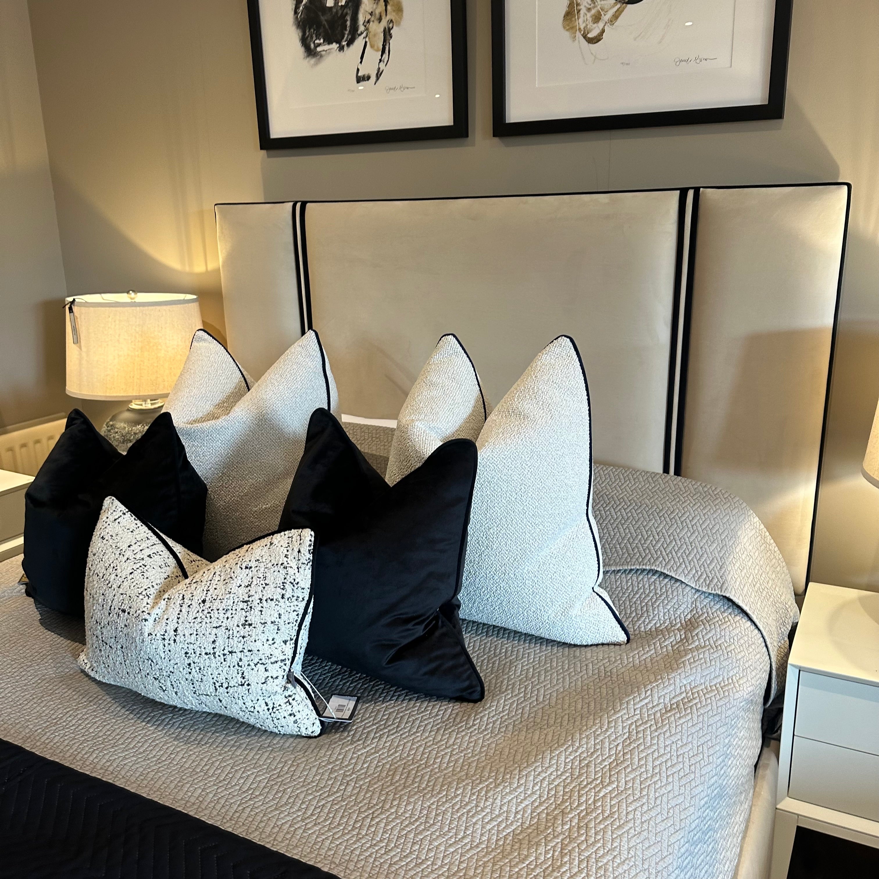 Veda custom made bed and headboard-Renaissance Design Studio