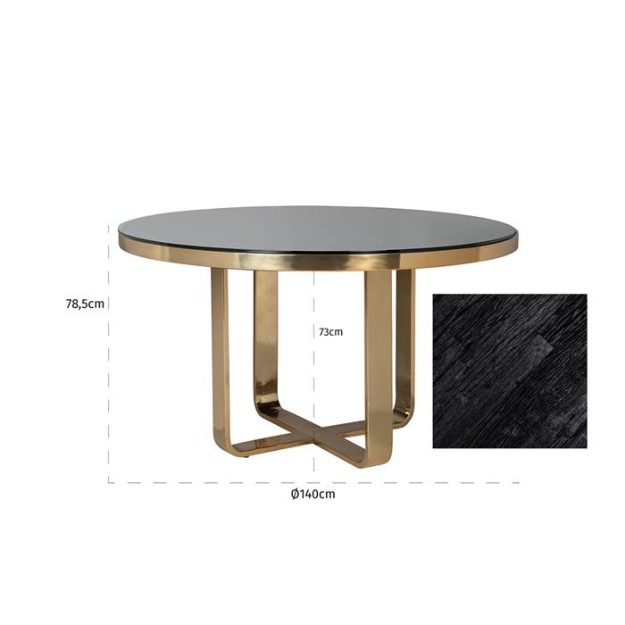 Vendome 140 cm round table on pedestal-Renaissance Design Studio