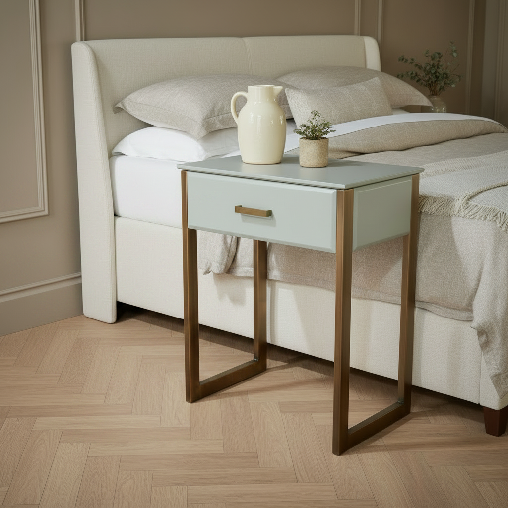 Verity Grey Designer Side Table by RV ASTLEY Reduced-Renaissance Design Studio