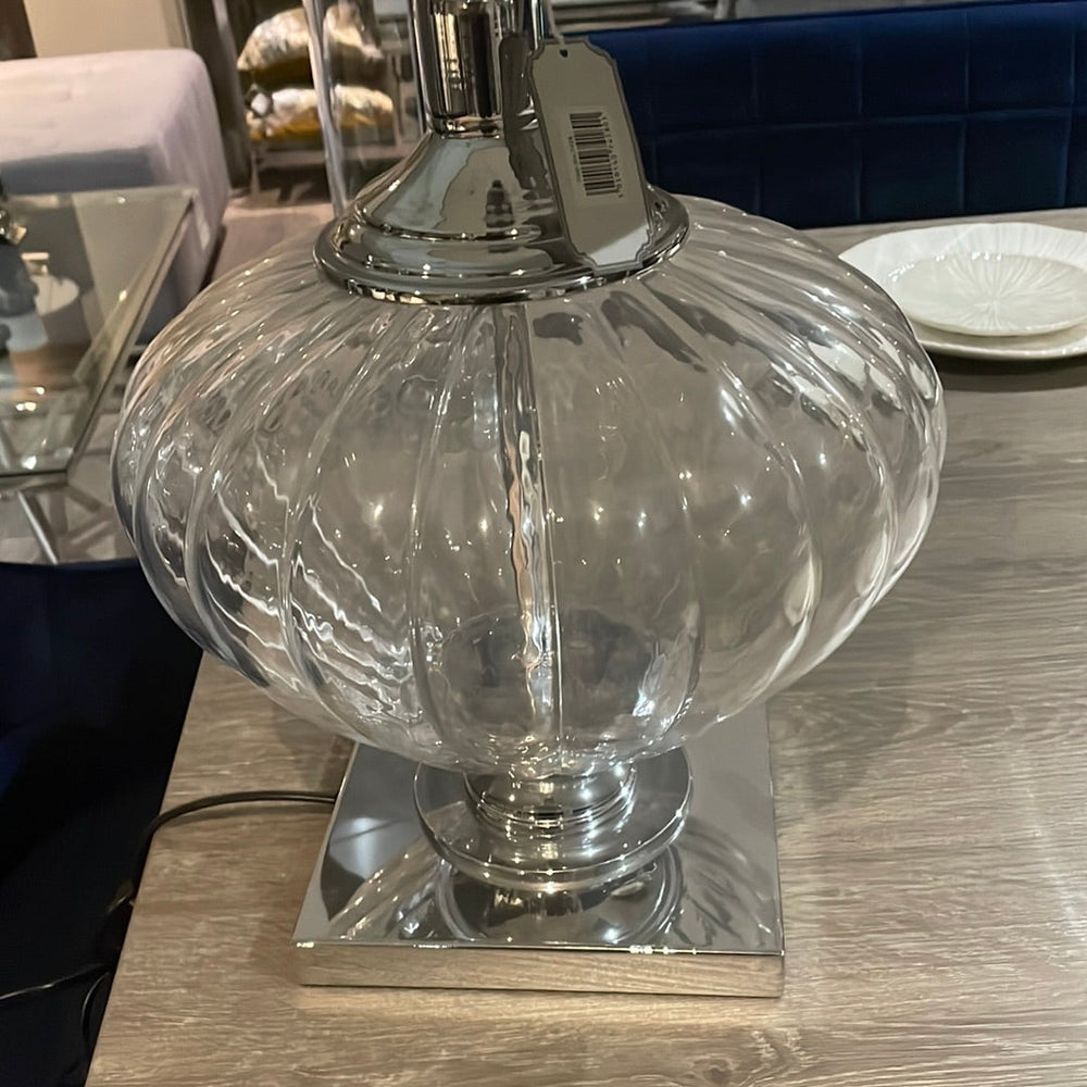 Verona glass table lamp last one on clearance offer