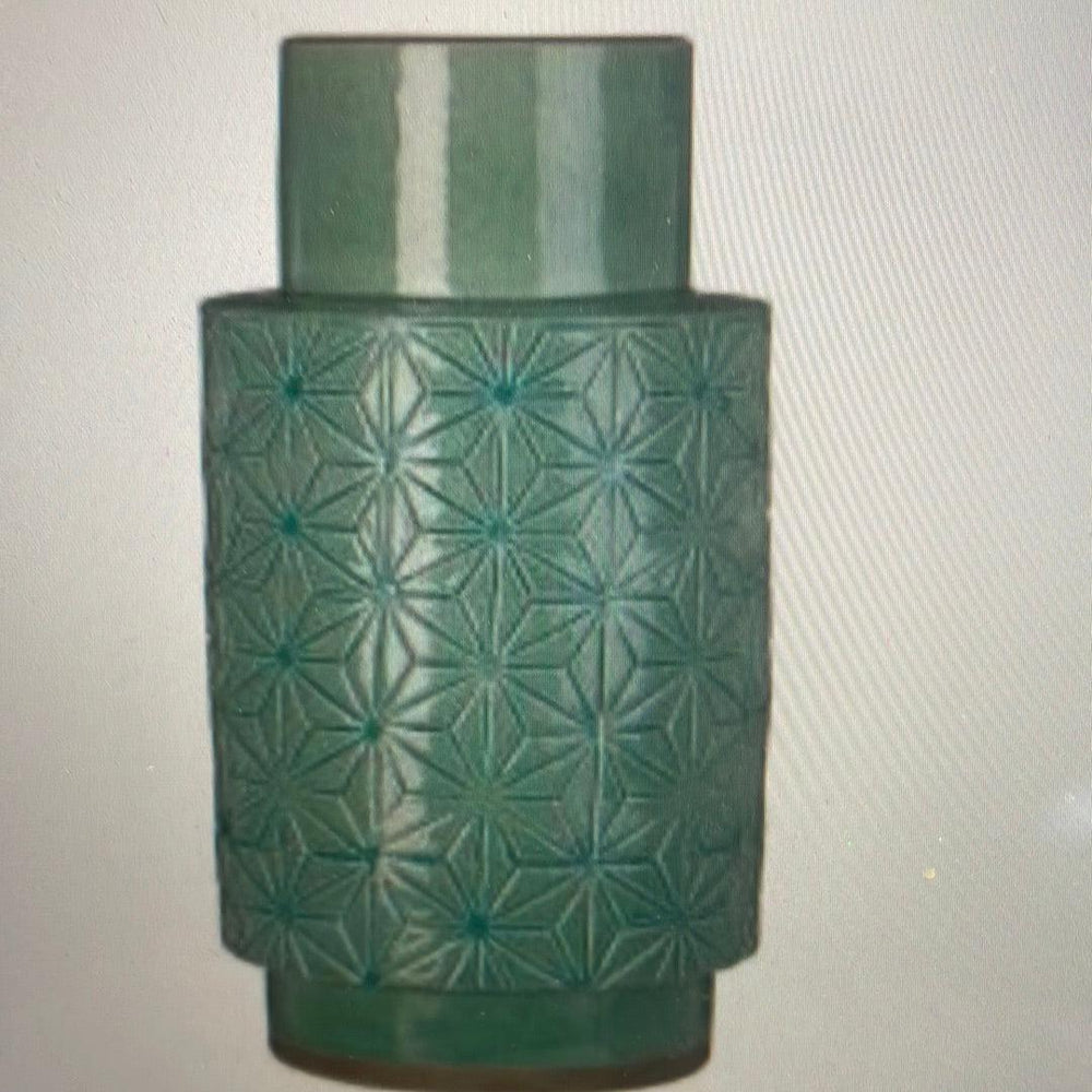 Vienna Earthenware Vase Jar green reduced for collection only . Unboxed Last One