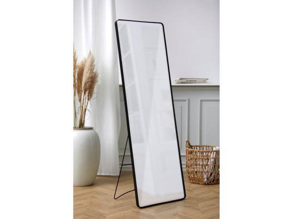Villa Collection Verdal long gold Mirror 140 x 45 cm black-Renaissance Design Studio