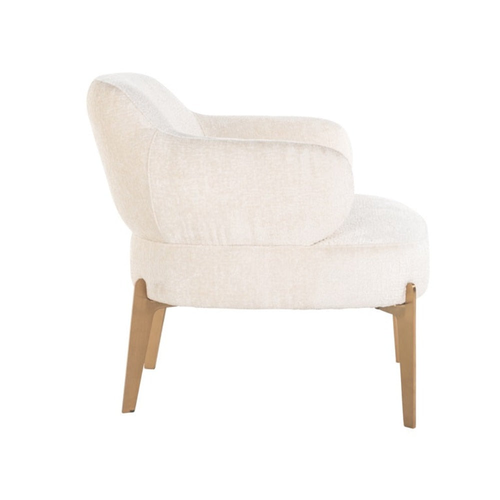 Visage   designer occasional chair in velvet choice of colours