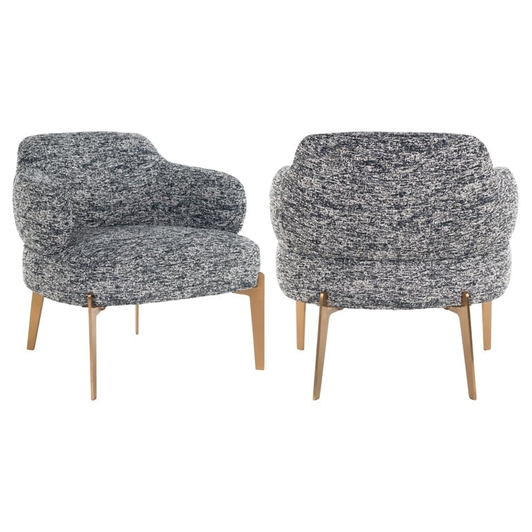 Visage designer occasional chair in velvet choice of colours-Renaissance Design Studio
