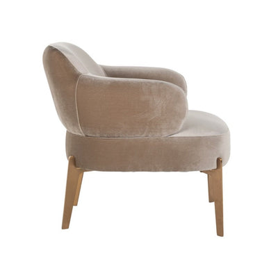 Visage   designer occasional chair in velvet choice of colours