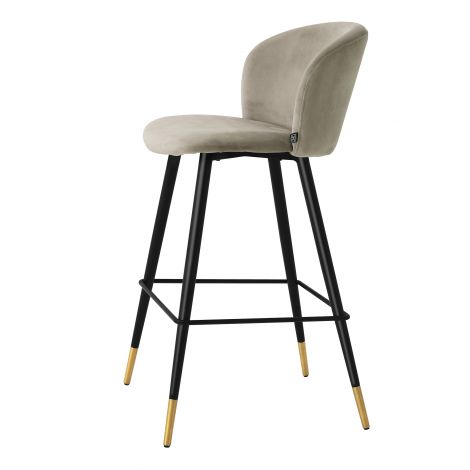 Volante Bar stool with low back by Eichholtz