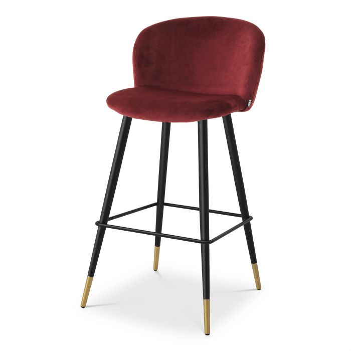 Volante Bar stool with low back by Eichholtz