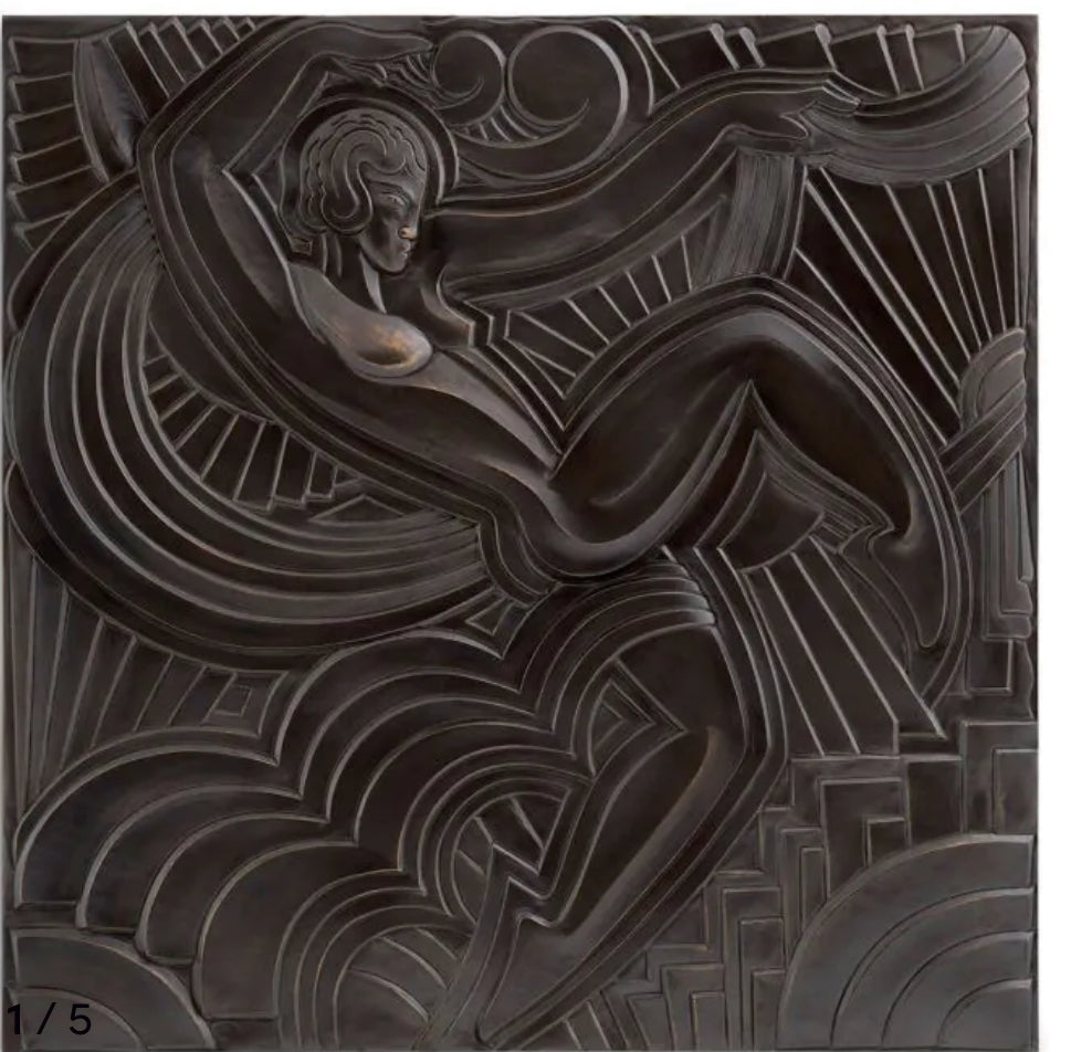 Wall object Follies Bergere bronze finish by Eichholtz-Renaissance Design Studio