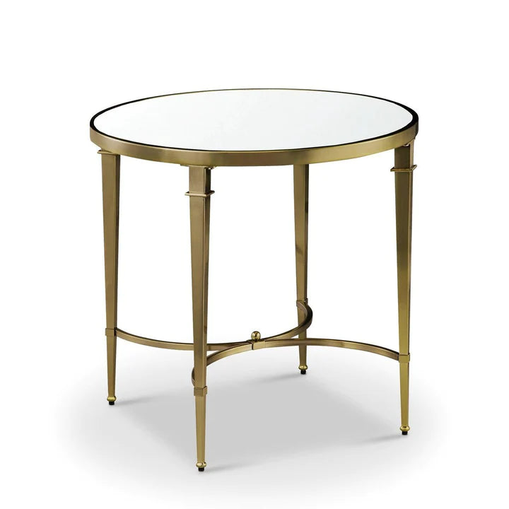 Wavers Side Table with Mirror Top-Renaissance Design Studio
