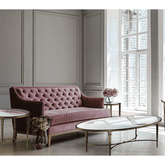 Wavery Console Table in Brass-Renaissance Design Studio