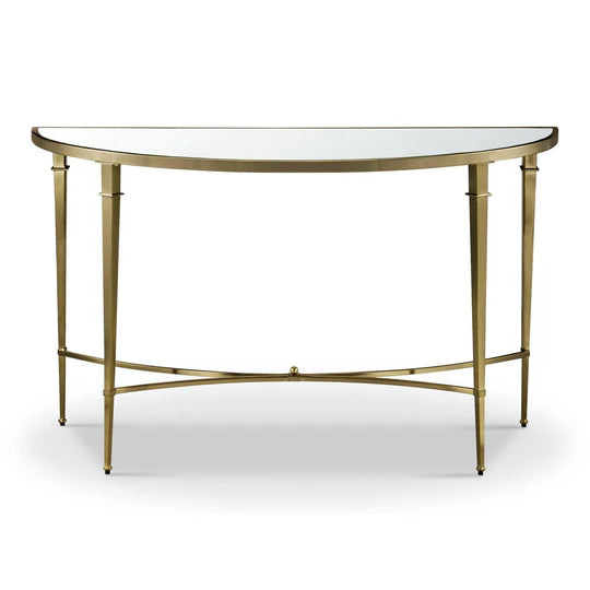 Wavery Console Table in Brass-Renaissance Design Studio
