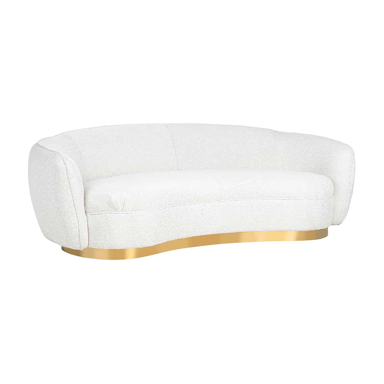 Wayne Sofa in white boucle-Renaissance Design Studio