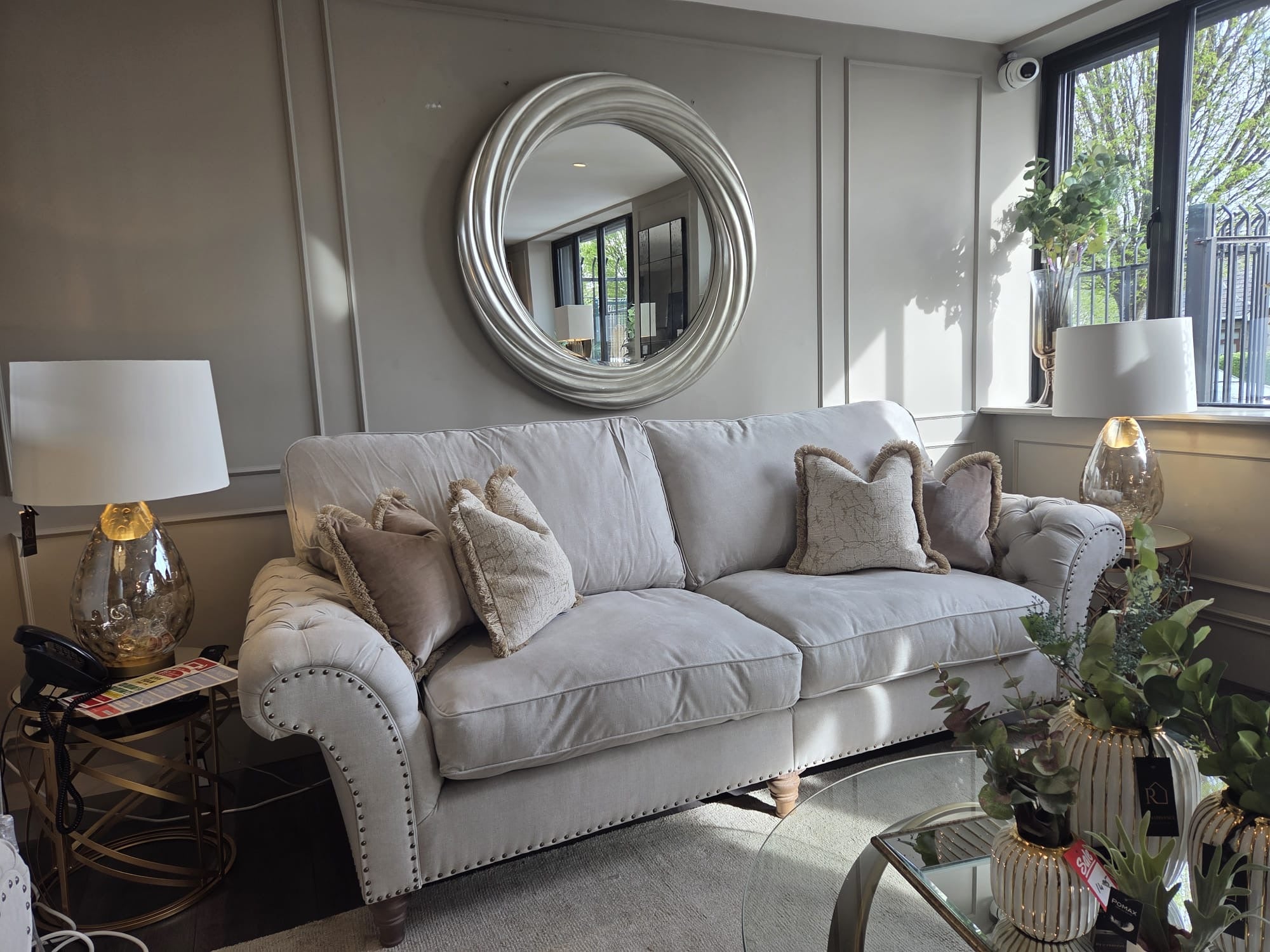 WESTBRIDGE Byron K sofa in Linnet Clay reduced and available today-Sofas-Renaissance Design Studio