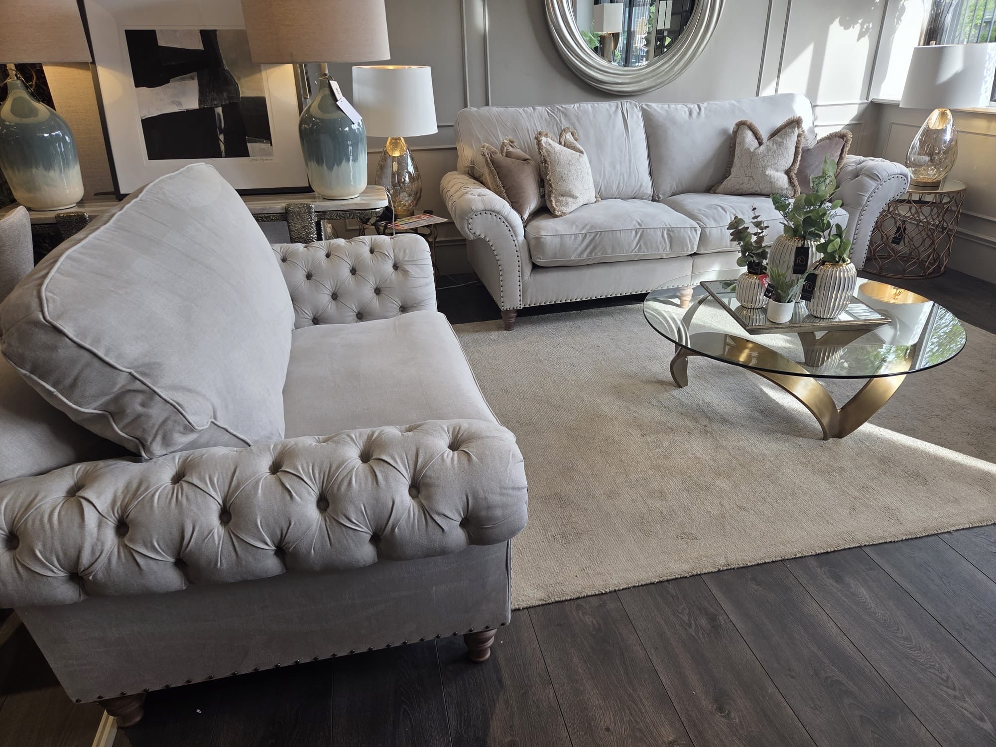 WESTBRIDGE Byron K sofa in Linnet Clay reduced and available today-Sofas-Renaissance Design Studio