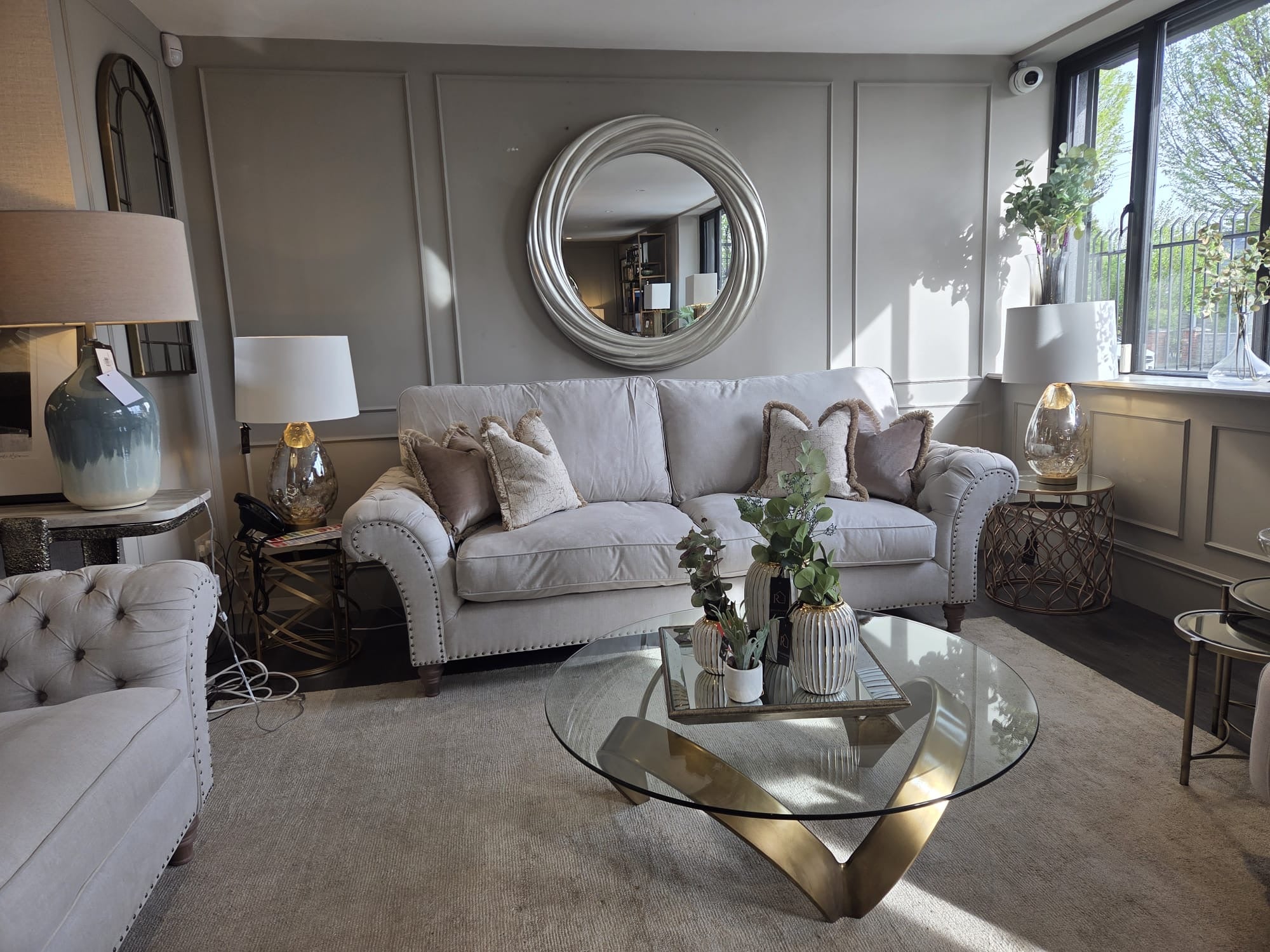 WESTBRIDGE Byron K sofa in Linnet Clay reduced and available today-Sofas-Renaissance Design Studio