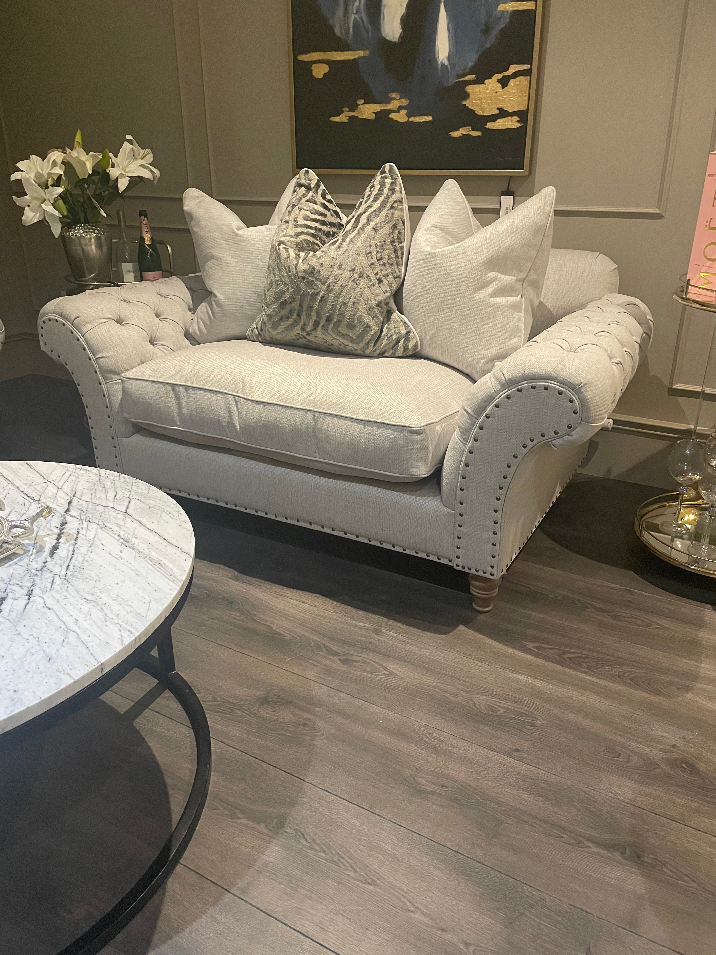 Westbridge Keaton sofa XL plus Loveseat Suite in Jersey flannel fabric . Available from stock and big reduction-Sofa-Renaissance Design Studio