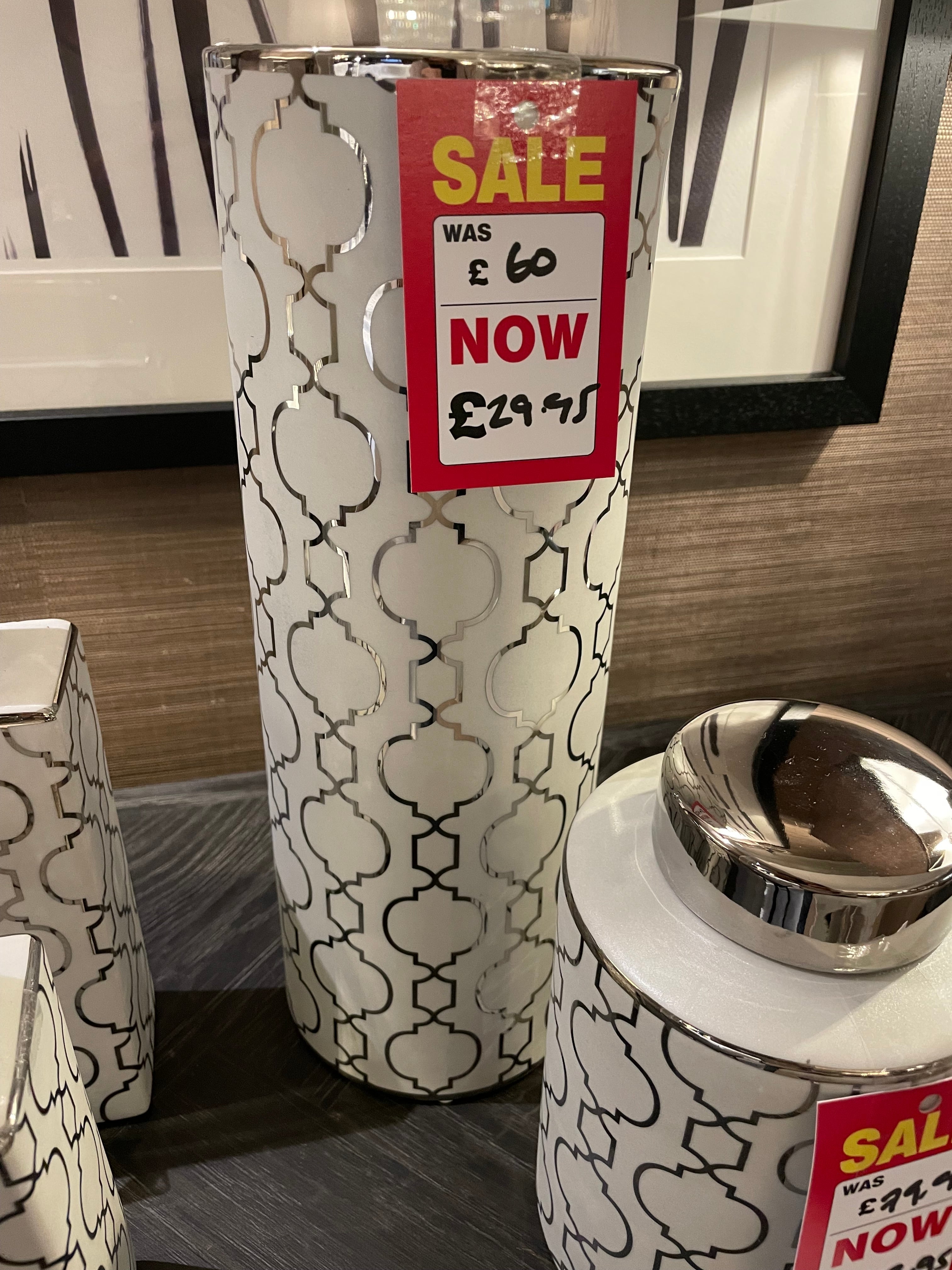 White Ginger Jar REDUCED Instore only-Renaissance Design Studio