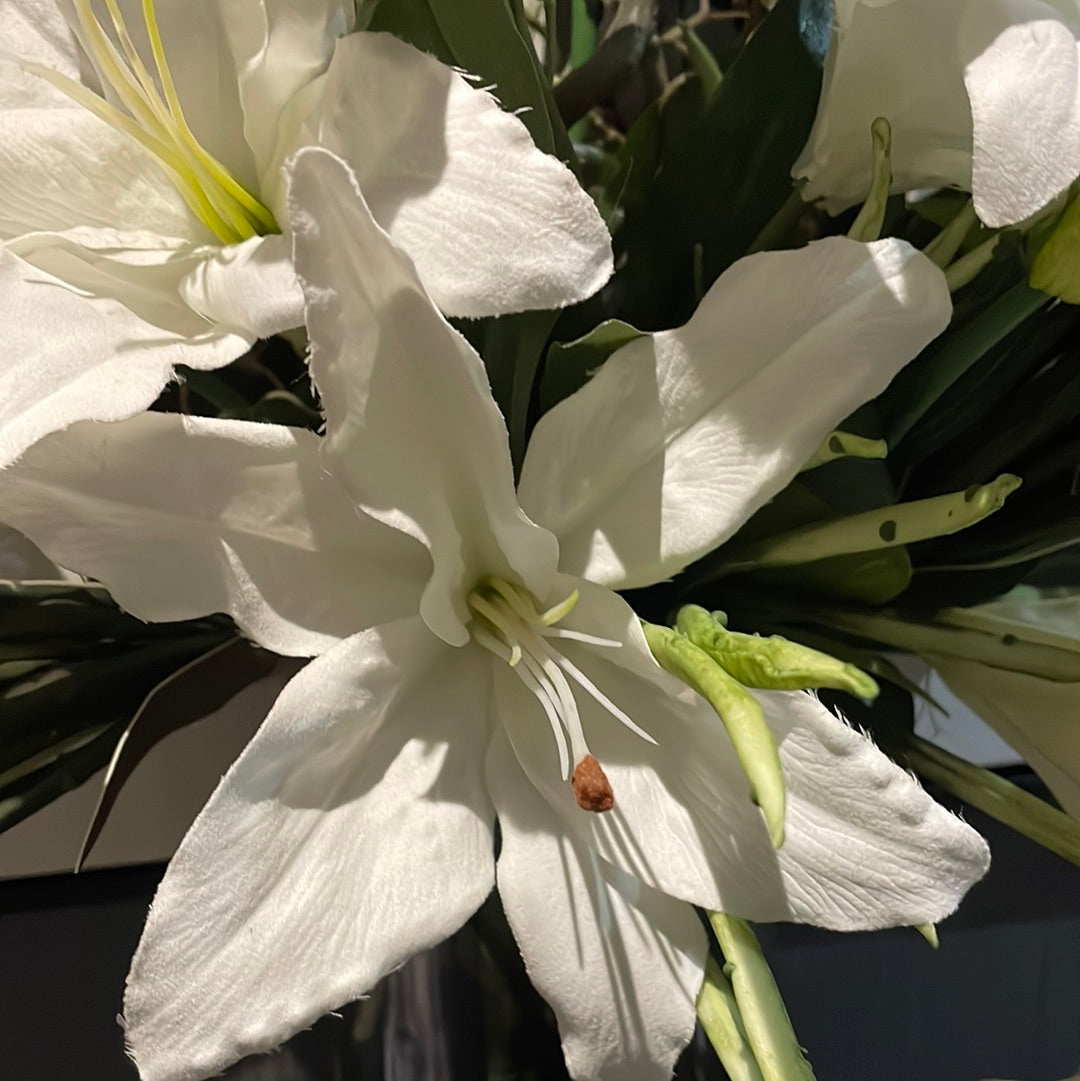 White Liliy large stem by Fiori REDUCED-Renaissance Design Studio