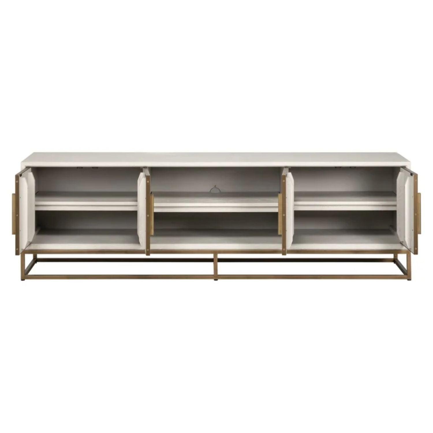 Wilson white TV unit-Renaissance Design Studio