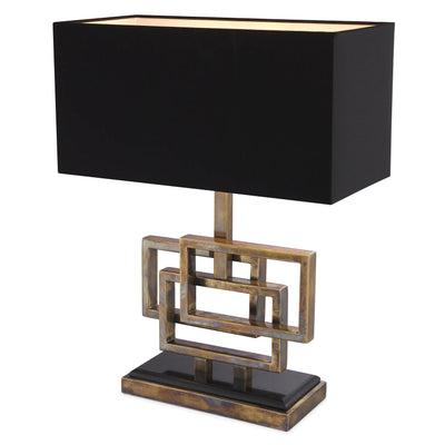 Windolf Vintage brass finish table lamp by Eichholtz