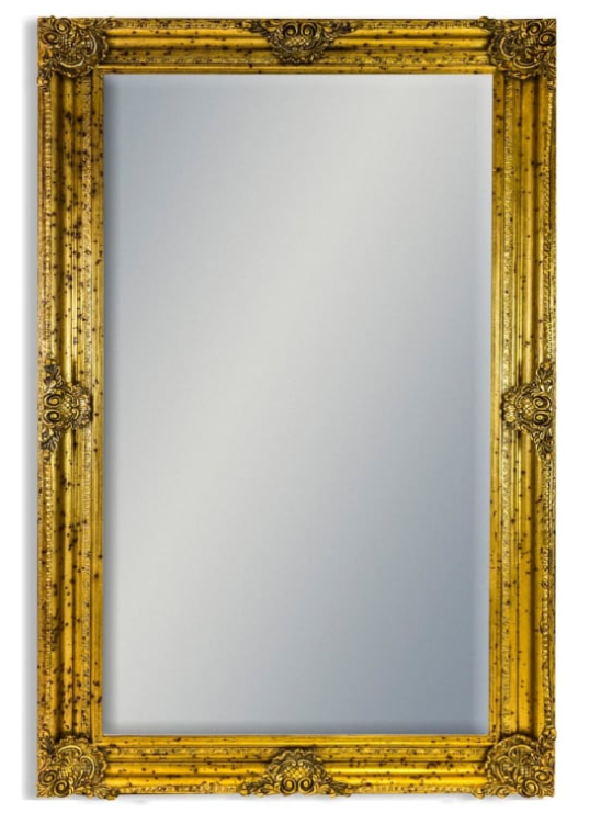 XL Gold Rectangular classic mirror 240 cm-Mirrors-Renaissance Design Studio